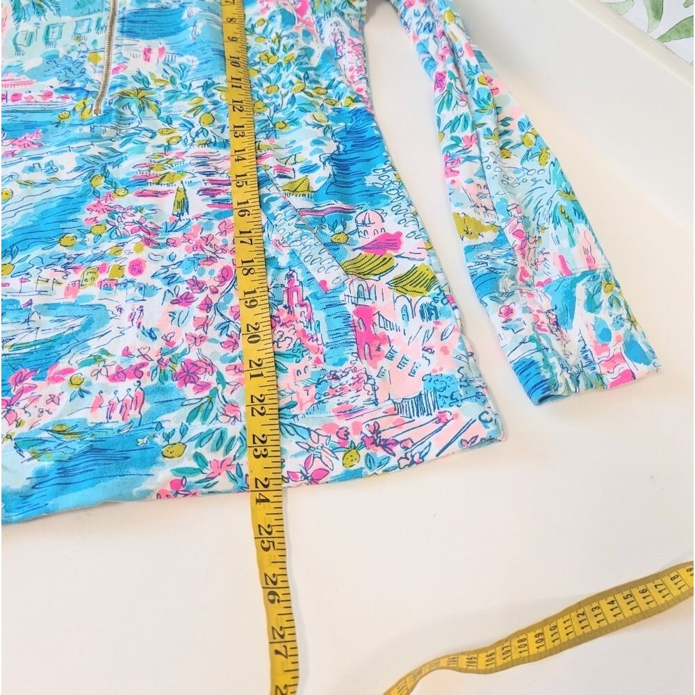 Lilly Pulitzer Skipper Popover Postcards From Positano Small Summer Preppy Chic - Picture 5 of 10